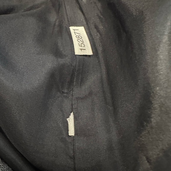 Ann Taylor Women Sz: 4 Embroidered Skirt Dark Gray A-Line Lined Floral. - Picture 6 of 14